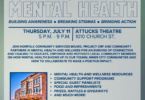 'We are hurt.  We are calling 'Survive through conversation in the mental health community on July 11th